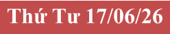 Thứ Tư 17/06/26