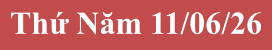 Thứ Năm 11/06/26