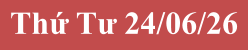 Thứ Tư 24/06/26