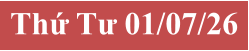 Thứ Tư 01/07/26
