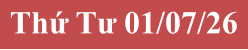 Thứ Tư 01/07/26