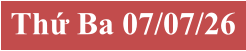 Thứ Ba 07/07/26