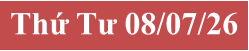 Thứ Tư 08/07/26
