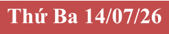 Thứ Ba 14/07/26