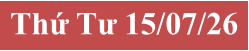 Thứ Tư 15/07/26