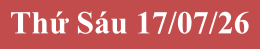 Thứ S�u 17/07/26
