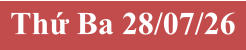 Thứ Ba 28/07/26